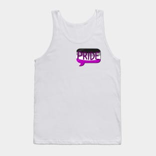 LGBTQ+ Pride Flag Bubble - Asexual Tank Top